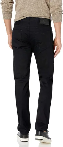 Miniatura 2 de AX ARMANI EXCHANGE Jeans de mezclilla rectos para hombre, negro, 31R, Negro