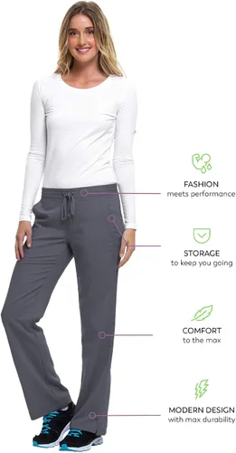 Miniatura 5 de Healing Hands Pantalón de hospital de etiqueta púrpura para mujeres modelo Taylor 9095 2 con cordón y 2 bolsillos