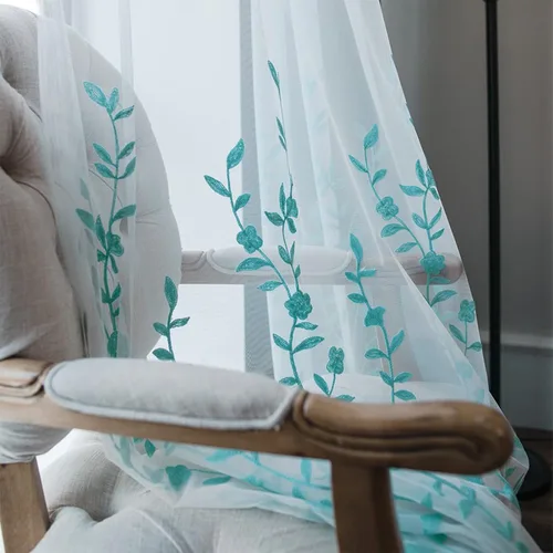 Miniatura 4 de Cortinas de lino bordadas marca Melodieux