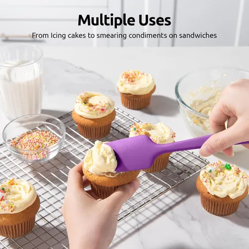 Miniatura 8 de Espátula de silicona resistente a altas temperaturas: U-Taste 315ºC a prueba de calor, de grado alimenticio, de goma, raspador de cocina