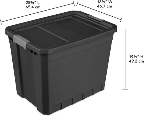 Miniatura 4 de Sterilite Apilador de contenedores NEGRO 27GA 14889004