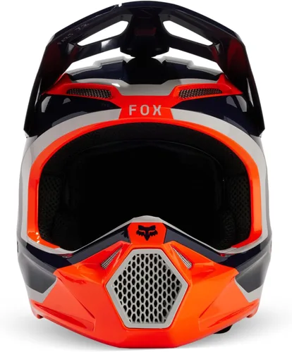 Miniatura 7 de Fox Racing Casco unisex para motocross V1, naranja fluorescente, talla XXL