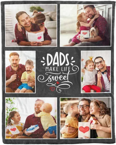 Miniatura 17 de D-Story Manta de hijo, divertidas mantas personalizadas con fotos, regalo para papá, manta de disfraz, regalo para hija, regalos personalizados