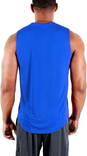 Miniatura 5 de DEVOPS Paquete de 3 camisetas sin mangas para hombre, ajuste seco, gimnasio, entrenamiento, paquete de 3