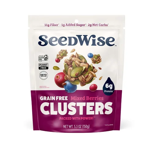 Miniatura 9 de Ozery Bakery Super Seed Crunch Clusters, chocolate, a base de plantas, vegano, aperitivo Keto, 5.3 onzas (paquete de 6)