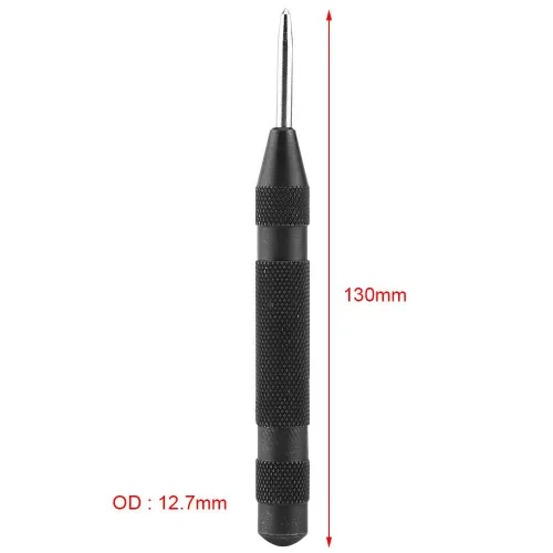 Miniatura 3 de Perforadora central automática de 5.12 pulgadas, perforadora de agujero central de metal con impacto de resorte ajustable para metal o madera