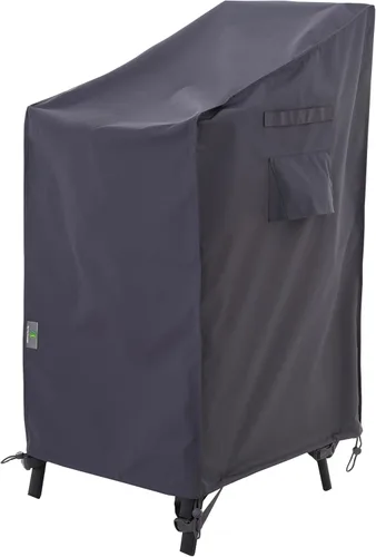 Miniatura 15 de F&J Outdoors Fundas para Sillas de Patio, Funda para Silla de Descanso de Asiento Profundo y Silla de Comedor, De Alta Resistencia, Impermeable, Gris