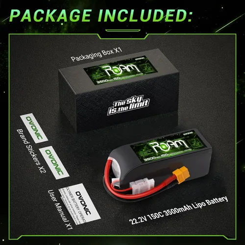 Miniatura 4 de OVONIC 6S Lipo Batería 3500mAh 22.2V 150C con XT60 Plug para RC Truck Truggy Buggy Tank RC Car Racing Hobby