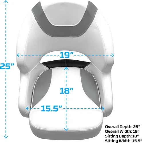 Miniatura 6 de Asiento de cubo Wise Baja Series Blanco Brite/Gris/Negro