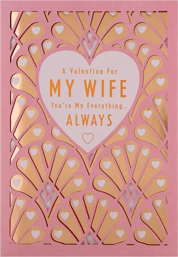 Miniatura 5 de Hallmark Tarjeta de San Valentín para esposa - Diseño tradicional de corazón