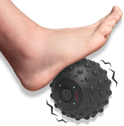 Miniatura 7 de ZeenKind Pelota de Masaje Vibradora en Forma de Maní, Rodillo de Terapia Recargable Ultra Fuerte, Masajeador de Puntos de Activación para Dolor