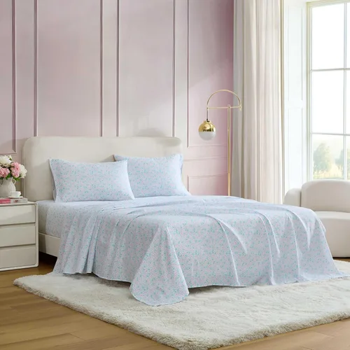 Miniatura 32 de Betsey Johnson - Sábanas de cama King, ropa de cama suave y ligera, resistente a la decoloración y a las arrugas (leopardo, King)