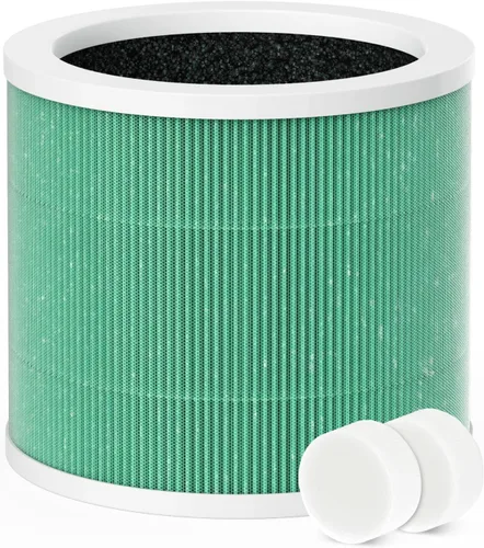 Miniatura 6 de HY1800 Filtro de repuesto con almohadilla aromática compatible con purificador de aire MORENTO/Loytio/AYAFATO/Honeyuan HY1800, filtros premium con 2