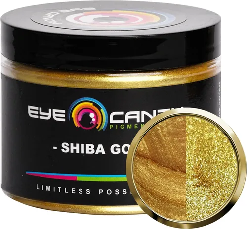 Miniatura 16 de Pigmentos Eye Candy Oro Mica en Polvo Premium - Kin Gold (25gr) - para Epoxi, Resina, Jabón, Pintura, Carpintería, Vaciado de Acrílico, Bombas