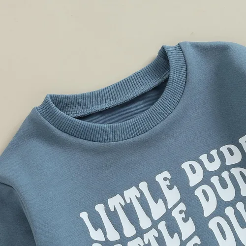 Miniatura 5 de Conjunto de ropa de 2 piezas para bebés y niños pequeños para otoño e invierno