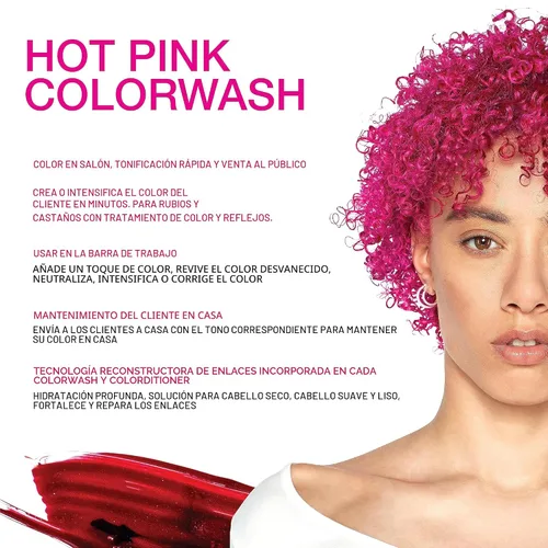 Miniatura 2 de Celeb Luxury Colorwash Color Depositing Shampoo - Color Refresher, Vegan Hair Dye, Bondfix Bond Rebuilder, Viral and Gem Lites Rosa fuerte