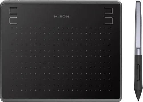Miniatura 9 de HUION Tableta de Dibujo HS610 Tableta Gráfica con Lápiz Óptico Sin Batería 8192 Presión del Lápiz Función de Inclinación, 10x6.25 Pulgadas Arte