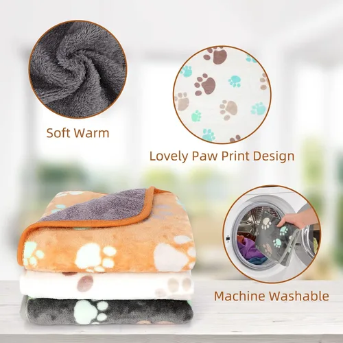 Miniatura 3 de YUEPET Mantas impermeables de conejillo de indias, lavables, paquete de 3 forros de forro polar para animales pequeños, funda de almohadilla suave