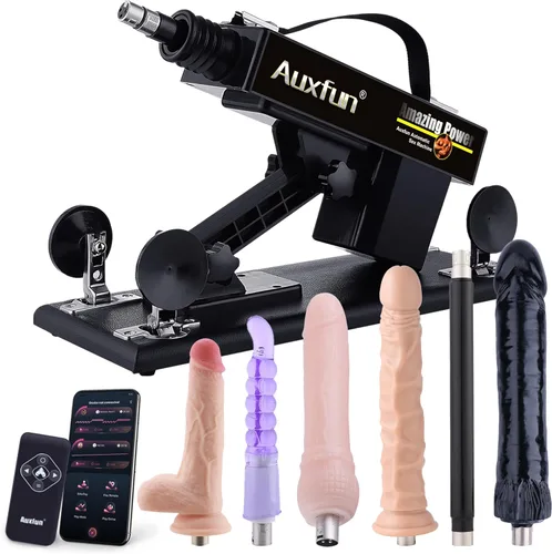 Miniatura 10 de Máquina sexual de empuje Máquina de consolador Sextoys para mujeres y hombres, máquina de sexo con conector 3XLR, máquina de amor para parejas