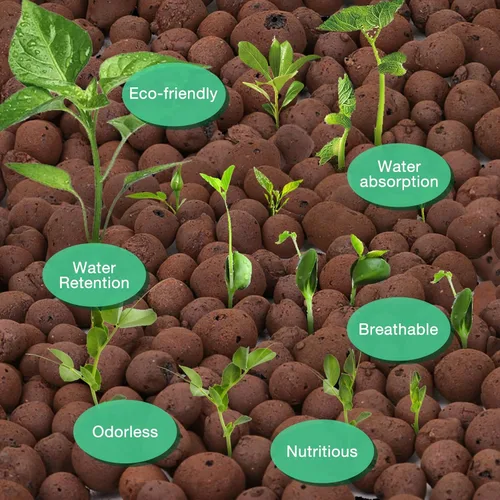 Miniatura 3 de Jabrand 2LB de piedras de arcilla LECA para plantas, piedras de arcilla expandida orgánica de 4mm-16mm para suministros de hidroponía, acuaponía