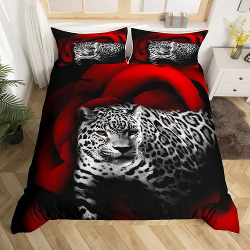 Miniatura 22 de Juego de ropa de cama floral, funda de edredón de flores de iris de colibrí, tamaño matrimonial, jardín, botánico, magnífica, funda de edredón