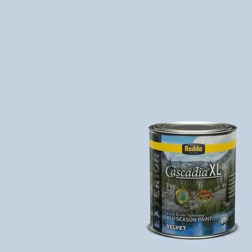 Miniatura 156 de Rodda Paint CASCADIA XL Pintura e imprimación satinada exterior en uno, cuarto de galón, Acapulco Dive