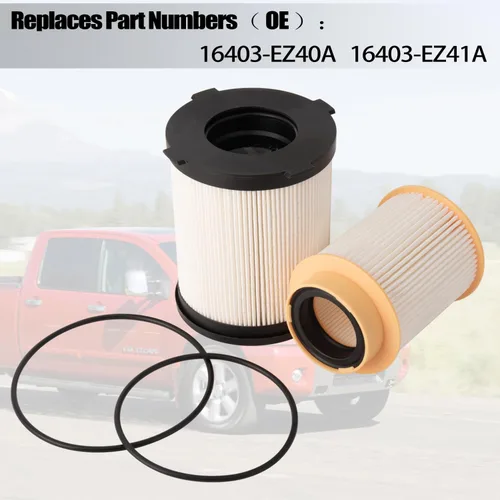 Miniatura 4 de Filtro de combustible para Nissan Titan XD 5.0L diésel 2016 2017 2018 2019 Reemplaza 16403EZ41A 16403EZ40A
