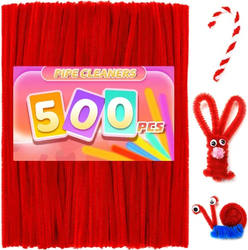 Miniatura 23 de Praisebank Limpiapipas marrones para manualidades, 200 piezas, tallos de felpilla para proyectos de bricolaje, suministros de arte y manualidades