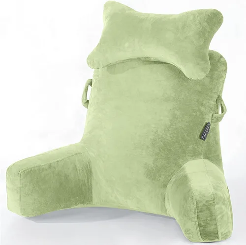 Miniatura 12 de SLIGUY Almohada de Lectura - Almohada de Descanso para Cama con Rollo de Cuello Desmontable y Brazo de Soporte Más Alto para Sentarse en la Cama