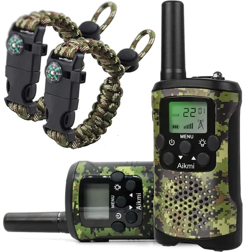 Miniatura 9 de Aikmi - Walkie Talkies para niños, de 22 canales de radio, 2 vías y 3 millas de alcance. Walkie Talkies de juguete duraderos, el mejor regalo