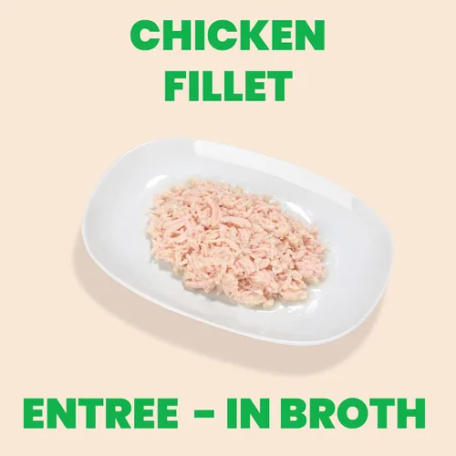 Miniatura 2 de almo nature HQS - Filete de pollo natural en caldo, sin gluten, sin aditivos, comida húmeda enlatada para perros adultos, triturado, 12 x 280 g/9.87