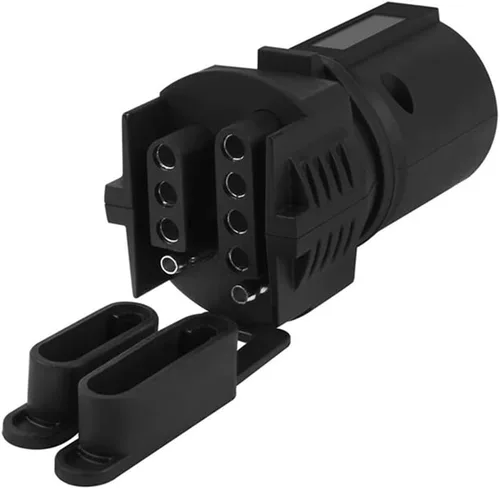 BELOMI Adaptadores de enchufe de remolque, conector de remolque de hoja plana de 7 pines a 4 y 5, enchufe de hoja plana 2 en 1, accesorios
