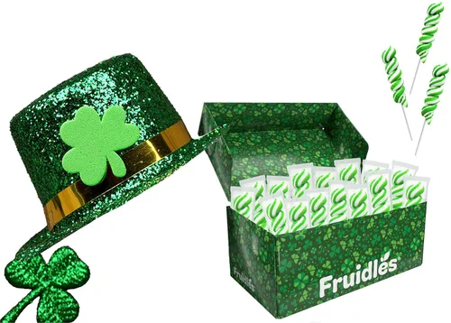 Miniatura 8 de Paletas de torsión del día de San Patricio, caja de recuerdos de fiesta, envueltas individualmente (paquete de 24)
