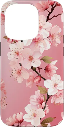 Miniatura 17 de Funda para iPhone 15 Pro Max Japón Pink Flower Sakura Florist Anime Cherry Blossom