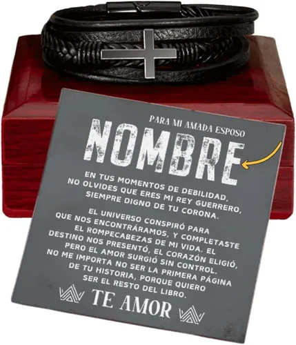 Miniatura 9 de Pulseras para mi esposo, regalo para hombre 14 de febrero, regalos de aniversario para mi esposo, un regalo único para el amor de mi vida, el amor