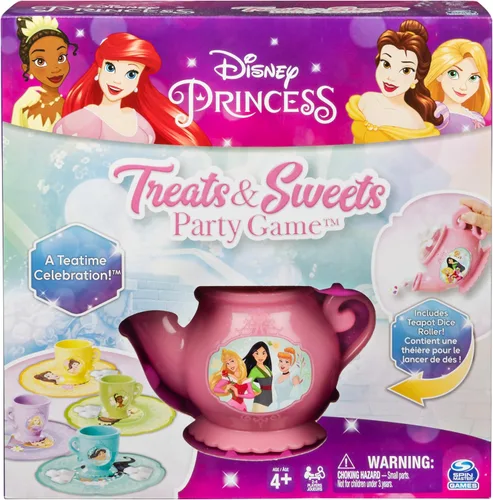 Disney Princess - Juego de mesa para fiestas de golosinas y dulces y encantador juego de aventura marina de la Sirenita, para mayores de 4 años