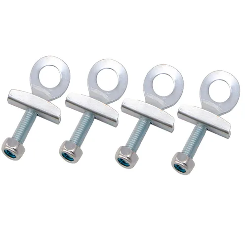 Paquete de 4 tensores de cadena de bicicleta de acero para bicicletas BMX, Fixie y de una sola velocidad, evita la holgura de la cadena y el