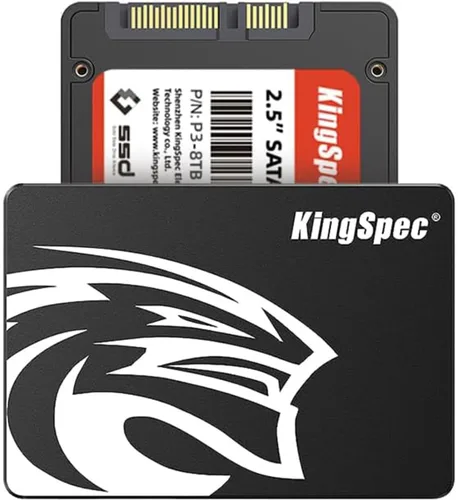 Miniatura 7 de KingSpec 128 GB 2.5 SSD SATA III interno - 550 MB/s de lectura, 520 MB/s de escritura con Flash NAND 3D, para actualización de PC de escritorio