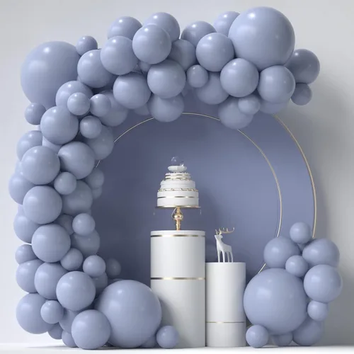 Miniatura 10 de Kit de arco de 84 globos negros, globos de látex negro mate de 5 pulgadas, 12 pulgadas, 18 pulgadas para cumpleaños, baby shower, boda