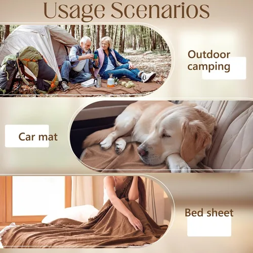 Miniatura 7 de Tegeme Fundas para sofá modular, 2 piezas impermeables en forma de L, tela polar tipo peluche, fundas para sofá para mascotas, perros y gatos