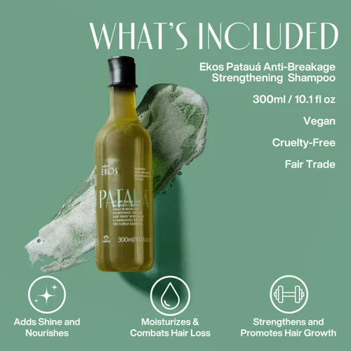 Miniatura 4 de natura - Ekos Patauá Hair Anti-Breakage Champú Refortalecedor - Prevenir la caída del cabello - Fortificar raíces y hebras - Cuidado vegano