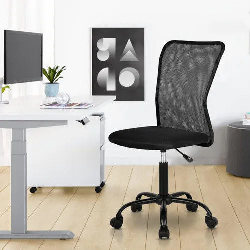 Miniatura 2 de Sillas de Oficina en Casa Sillas de Escritorio Pequeñas Ergonómicas Sin Brazos para Computadora Sillas Cómodas con Ruedas Silla de Tarea Silla