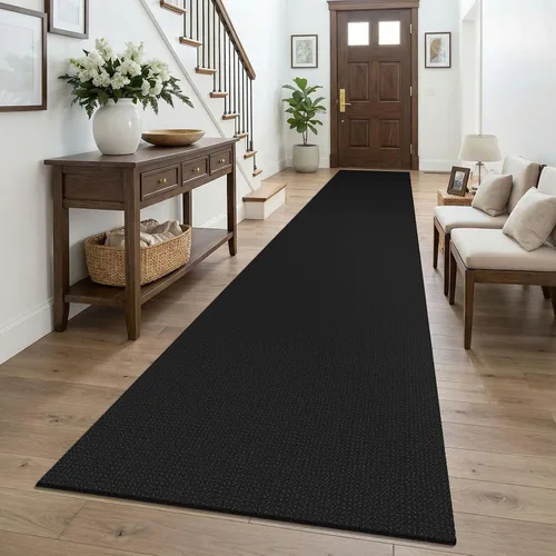 Miniatura 51 de KOZYFLY - Tapetes para entrada, lavable, tejido, con respaldo de goma antideslizante, de algodón, interiores, cocina, entrada, vestíbulo y puerta