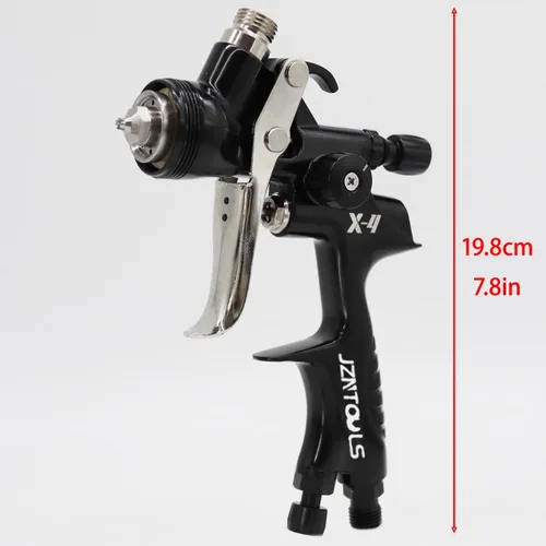 Miniatura 4 de HVLP Pistola de pulverización de aire con boquillas de 1.3/0.067 in, pistola de pintura en aerosol de alimentación por gravedad con taza de 400/20.3