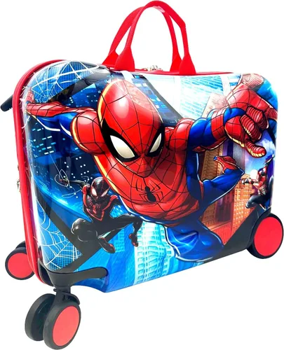 Miniatura 4 de Fast Forward Maleta de 18 "para niñosequipaje de mano con ruedas para niños pequeños de remolque, Varios colores, Spiderman