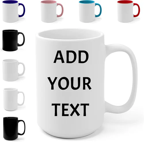 Miniatura 6 de Tazas personalizadas con palabras, tazas personalizadas con texto, taza de café con mensaje, crea tu propia taza, diseña tu propia taza de café