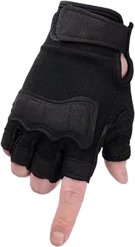 Miniatura 2 de Guantes tácticos de medio dedo para montar en bicicleta, antideslizantes, militares, para entrenamiento al aire libre, ciclismo, camuflaje, guantes
