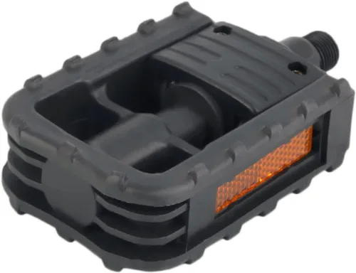 Miniatura 5 de BESPORTBLE Pedales de bicicleta plegables, 2 pedales universales de montaña de 9/16 pulgadas con tiras reflectantes – Pedales de rotación rápida