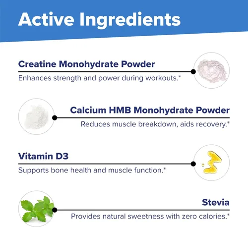 Miniatura 7 de Superior Source Creatine HMB - Monohidrato de creatina para apoyo muscular, recuperación y ejercicio - Sin colorantes - Sin sabor, 8.75 oz