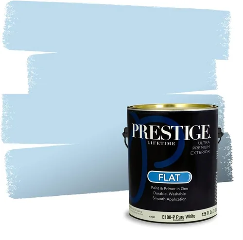 Miniatura 1165 de Pintura Exterior + imprimación PRESTIGE, todo-en-uno, 1 galón, acabado mate, color comparable al Valspar* Royal Gray* VS151-Gris real